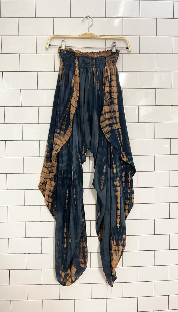 sea jewels tie dye wrap harem pants - good market thrift store