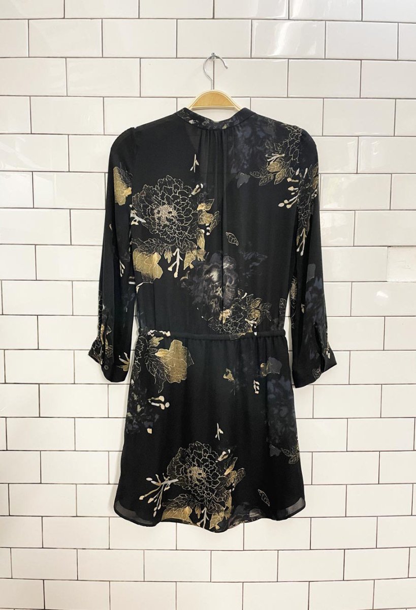 babaton bennett floral silk dress - good market thrift store