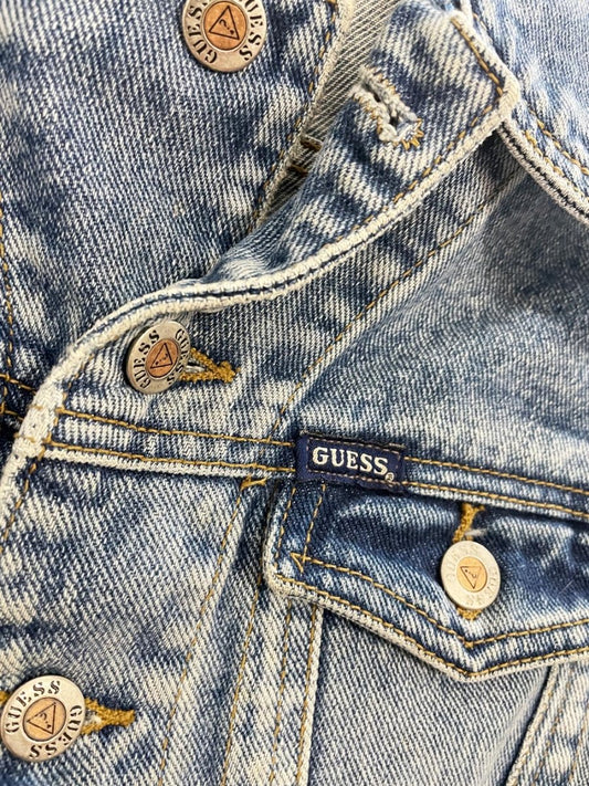vintage 90s guess denim vest top - good market thrift store