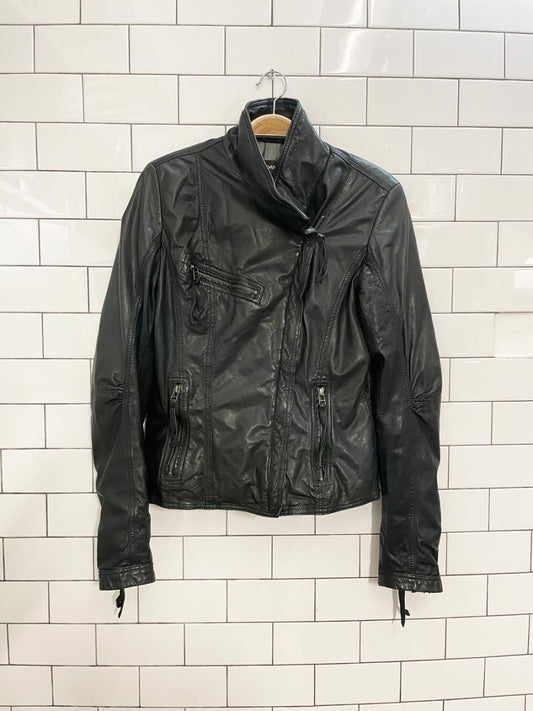 danier butter leather biker jacket - good market thrift store