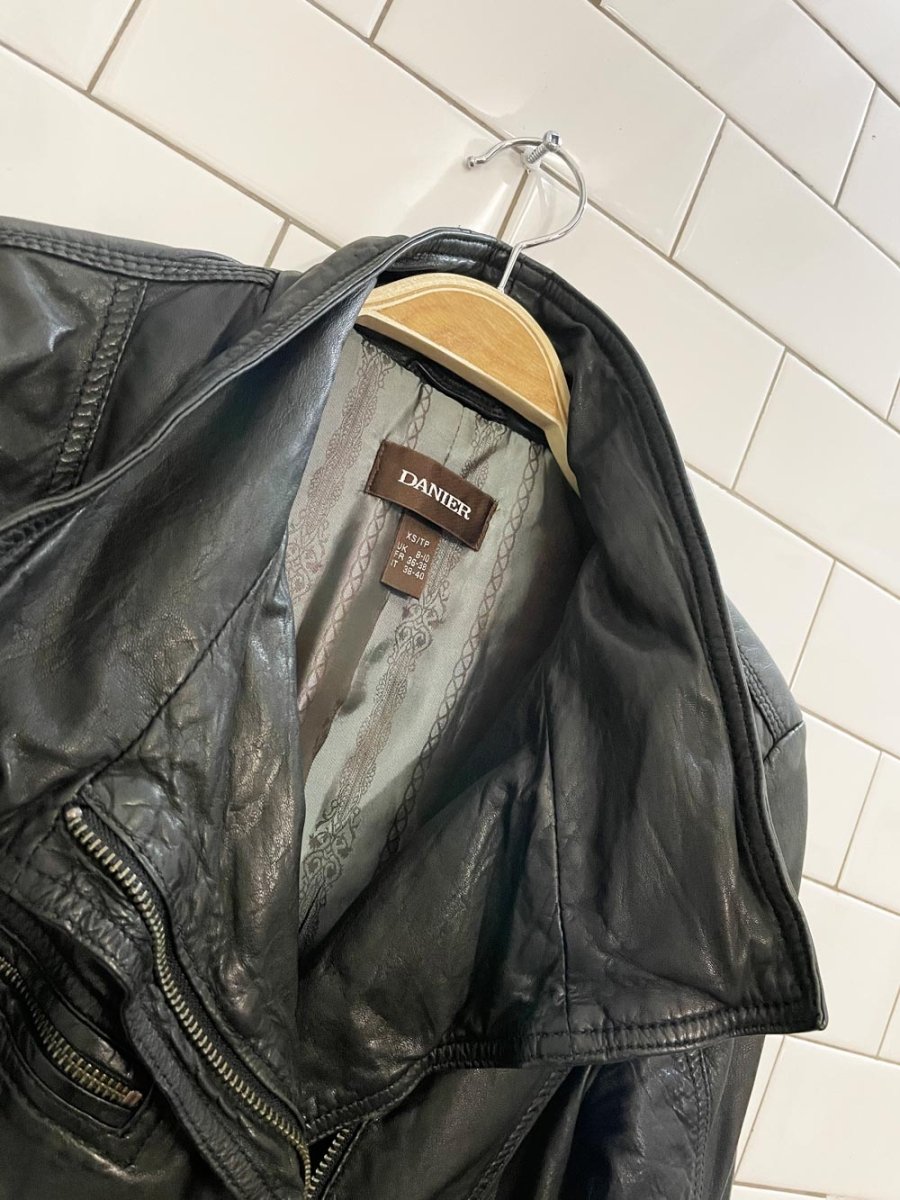danier butter leather biker jacket - good market thrift store