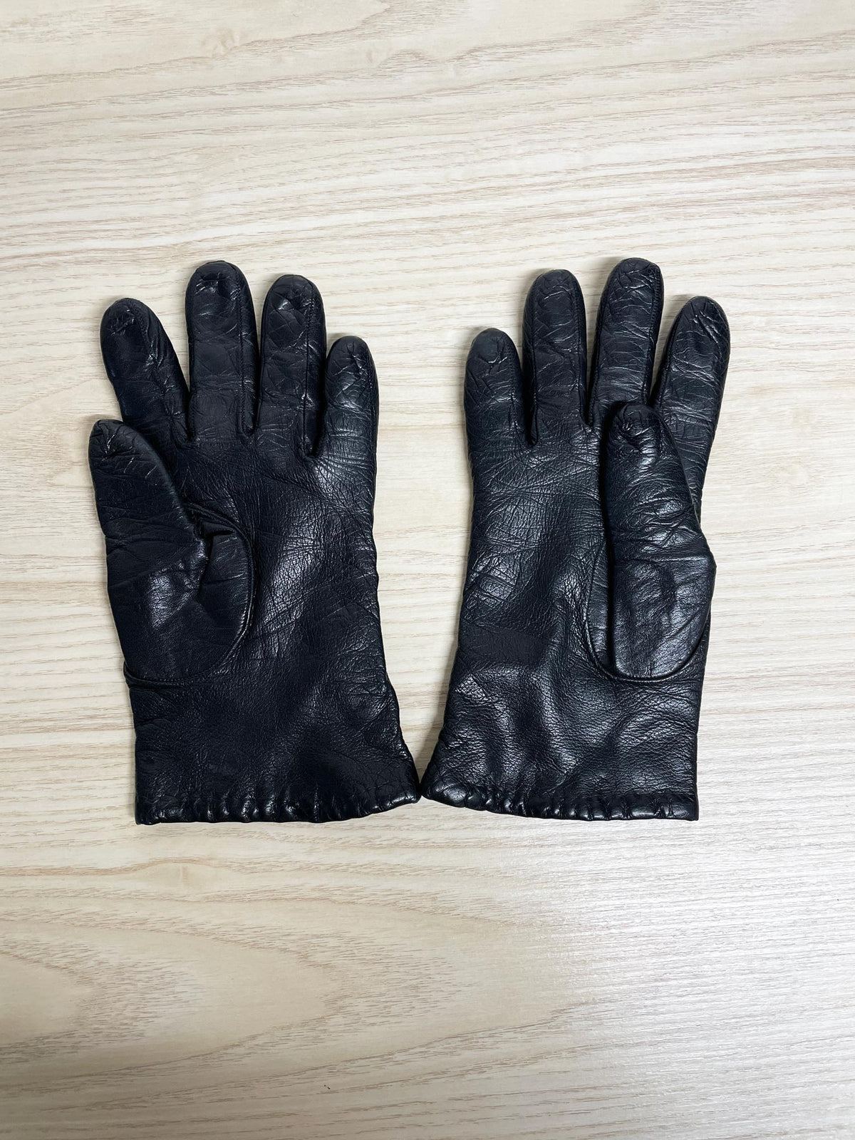 vintage butter leather driving gloves | lined