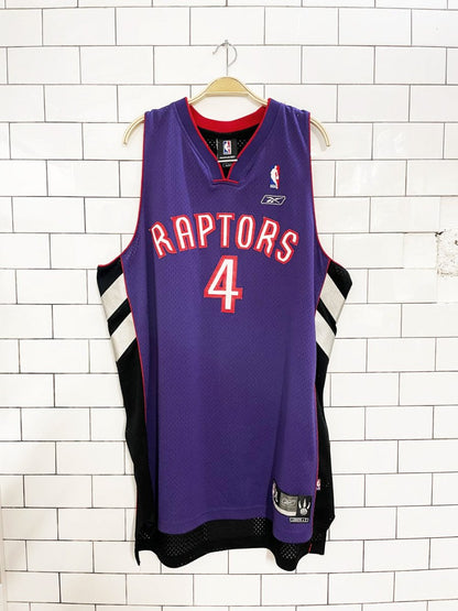 vintage 00s raptors chris bosh 4 reebok NBA jersey | 03 - 04 away - good market thrift store