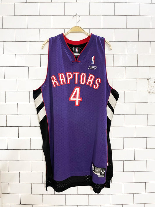 vintage 00s raptors chris bosh 4 reebok NBA jersey | 03 - 04 away - good market thrift store