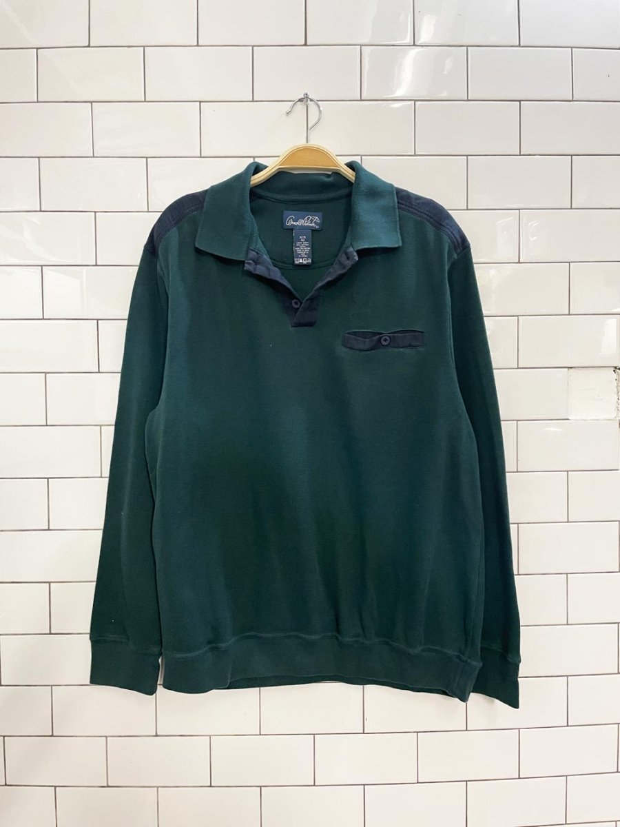 vintage arnold palmer two tone long sleeve polo - good market thrift store
