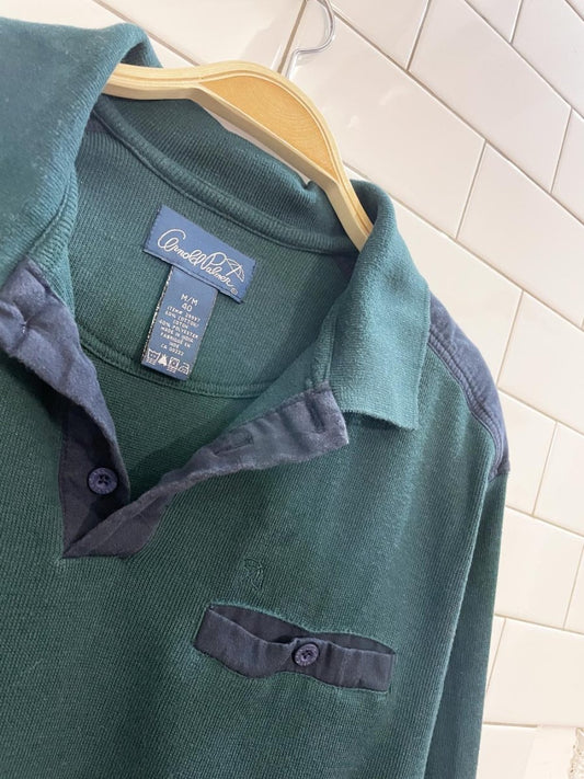 vintage arnold palmer two tone long sleeve polo - good market thrift store