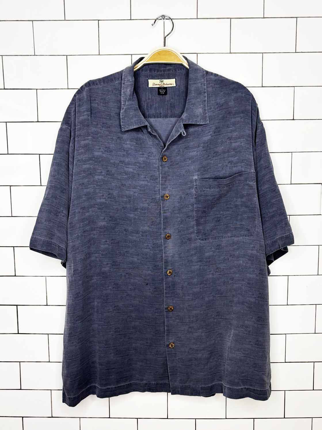 tommy bahama 100% silk full button resort shirt