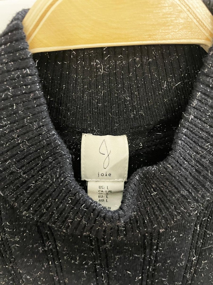 joie open back metallic ribbed knit midi dress - good market thrift store