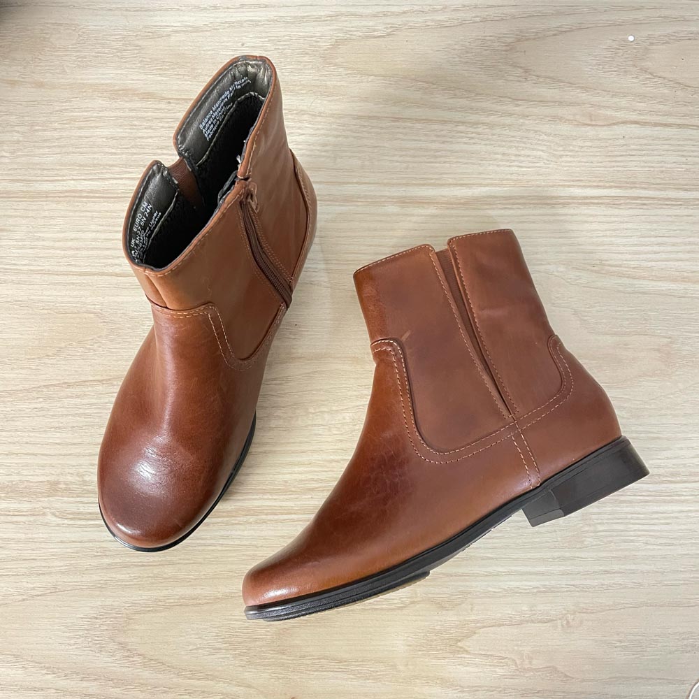 hush puppies brown leather insulated boot