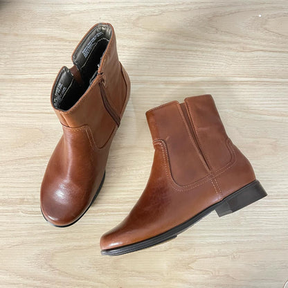 hush puppies brown leather insulated boot