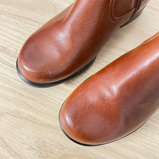 hush puppies brown leather insulated boot