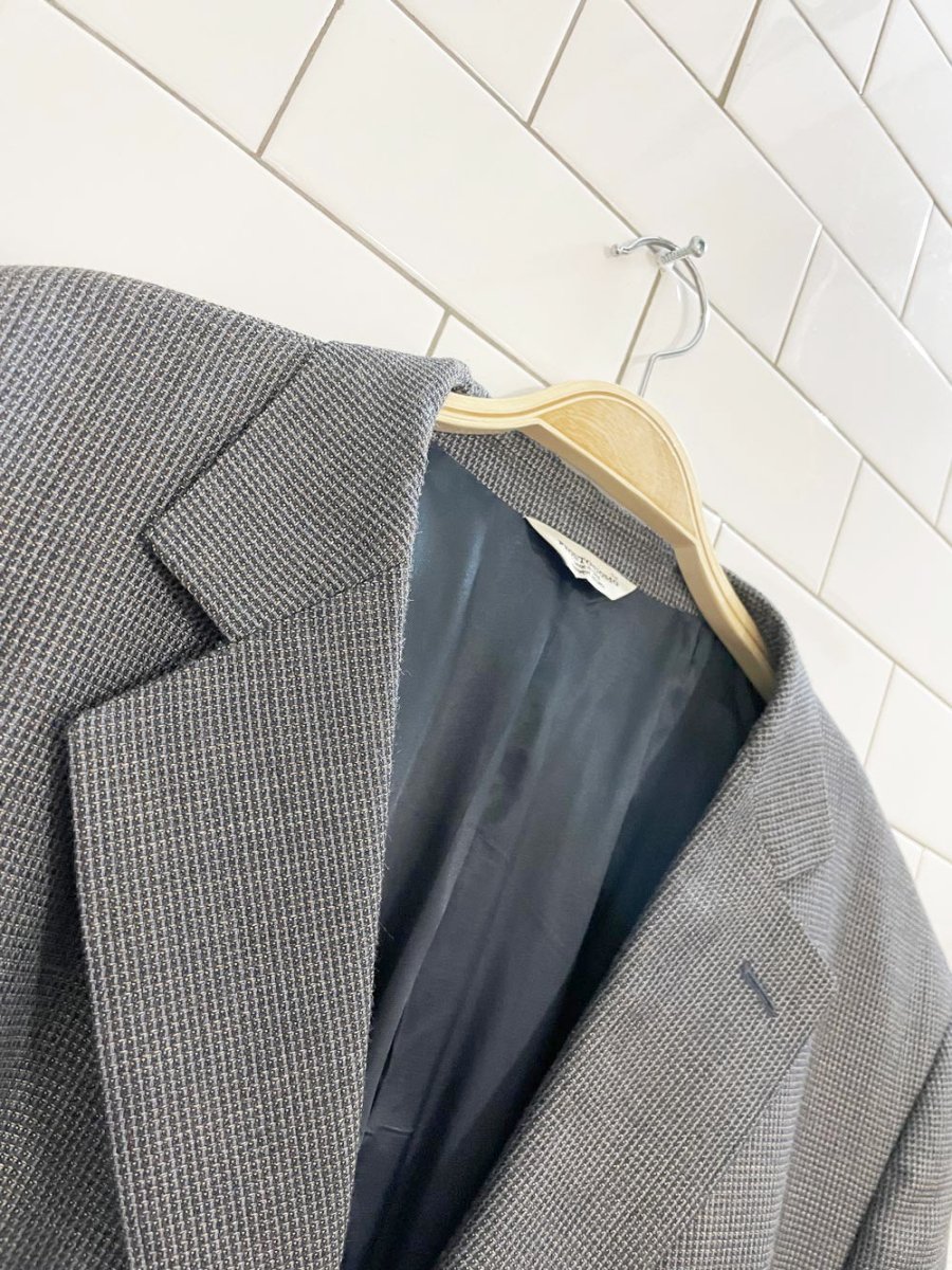 pronto uomo silk - wool menswear blazer | made in Chile - good market thrift store