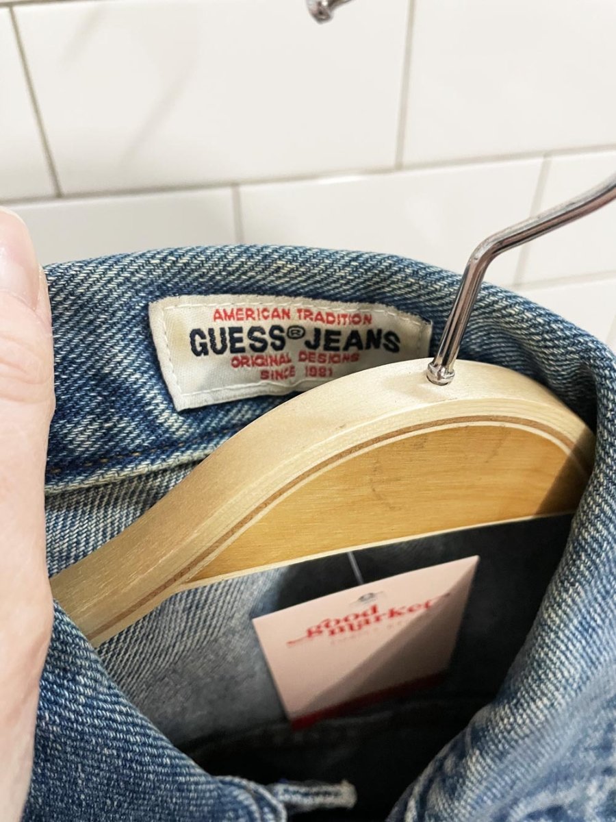 vintage 90s guess denim vest top - good market thrift store