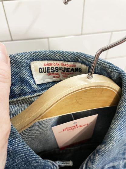 vintage 90s guess denim vest top - good market thrift store