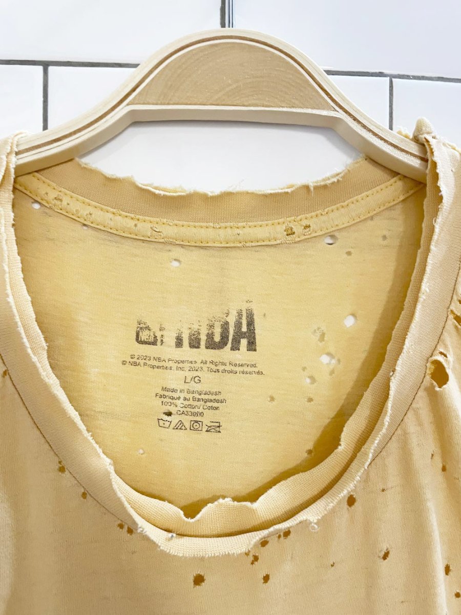 nba golden state warriors basketball distressed tee - good market thrift store