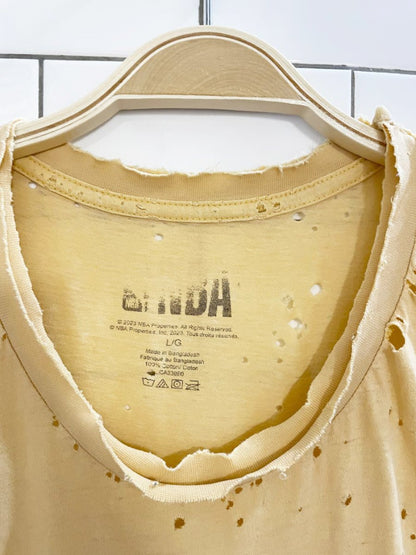 nba golden state warriors basketball distressed tee - good market thrift store