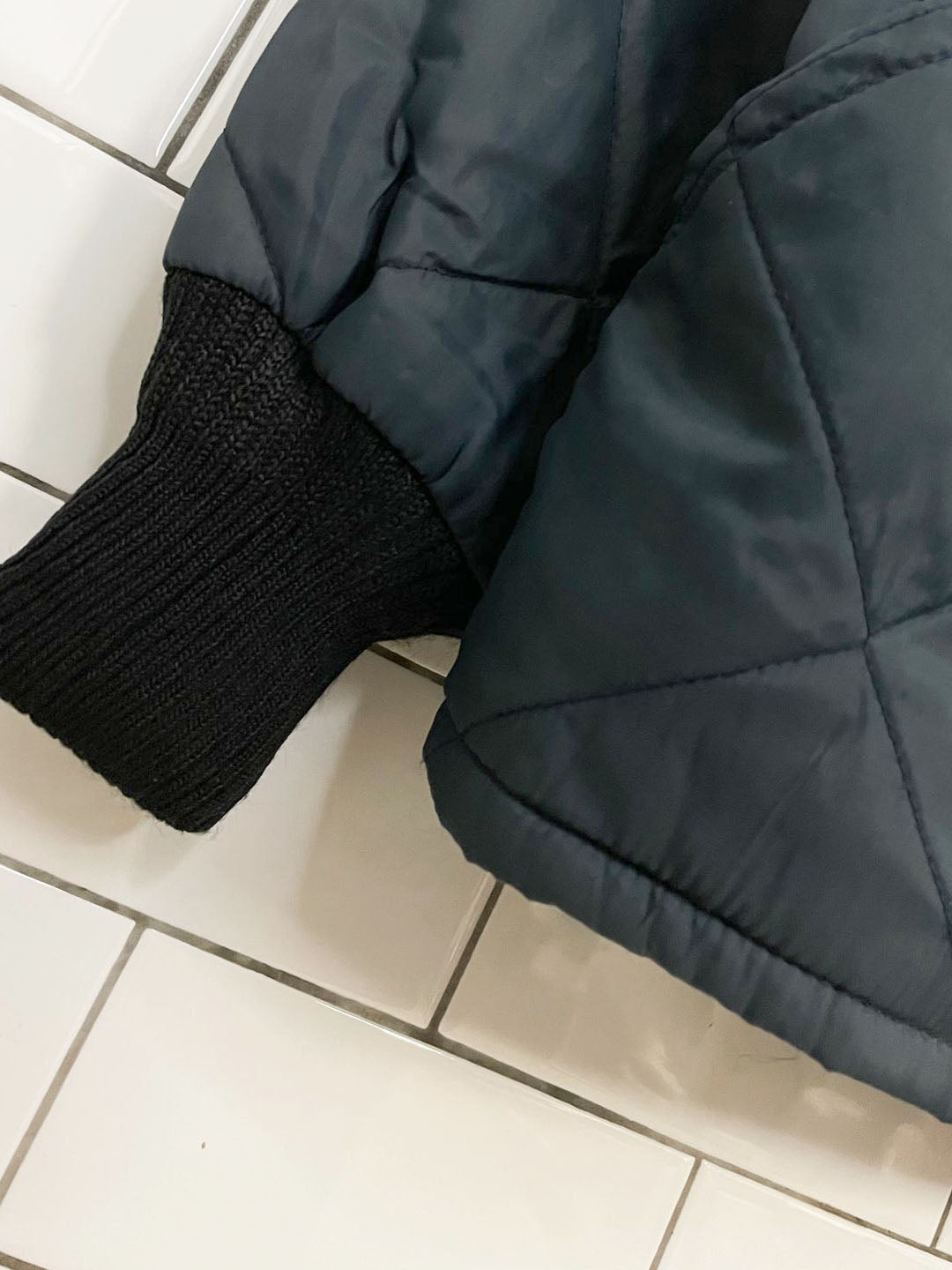 vintage walls diamond quilted liner jacket | made in USA