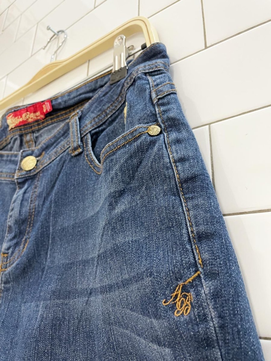 y2k apple bottom jeans low rise cut off denim shorts - good market thrift store