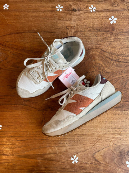 new balance 237 suede platform sneakers