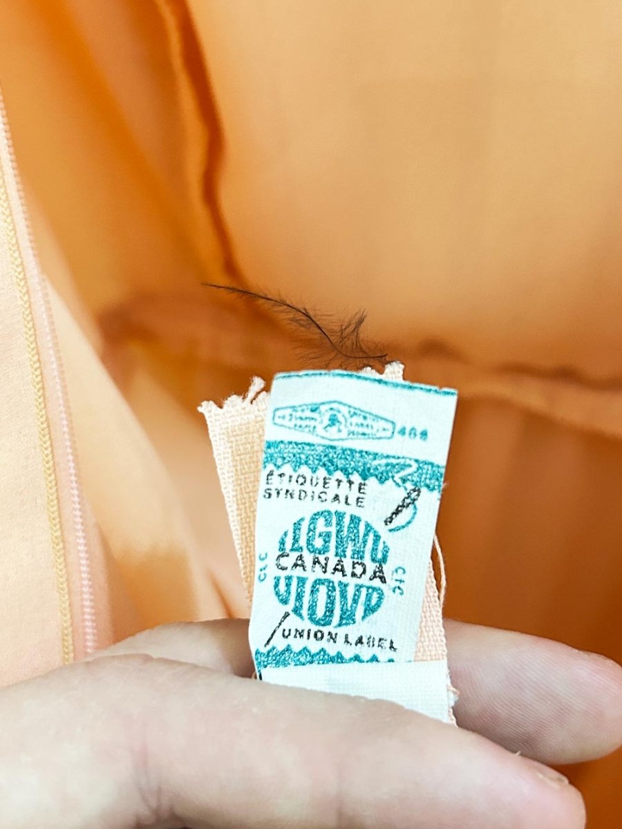 vintage 70s union made ruffle chiffon maxi dress - good market thrift store