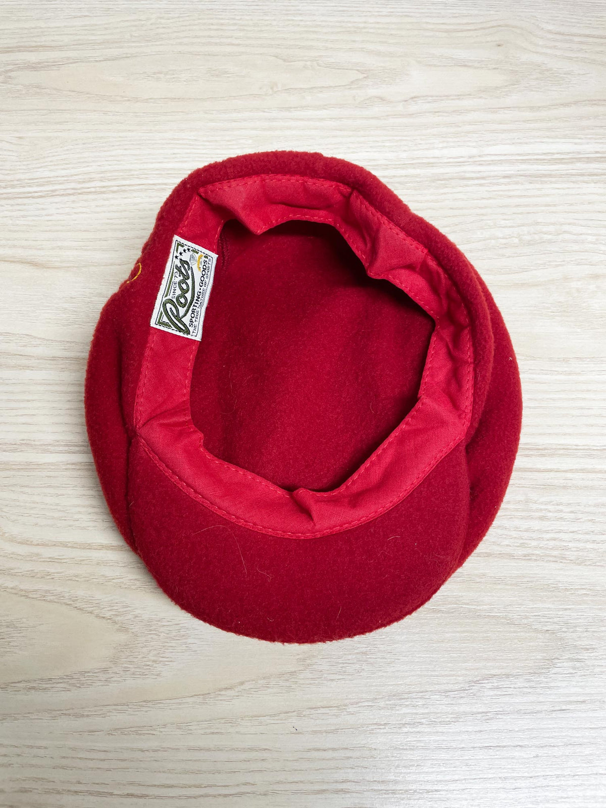 vintage 90s roots athletics fleece olympic flat cap | made in Canada
