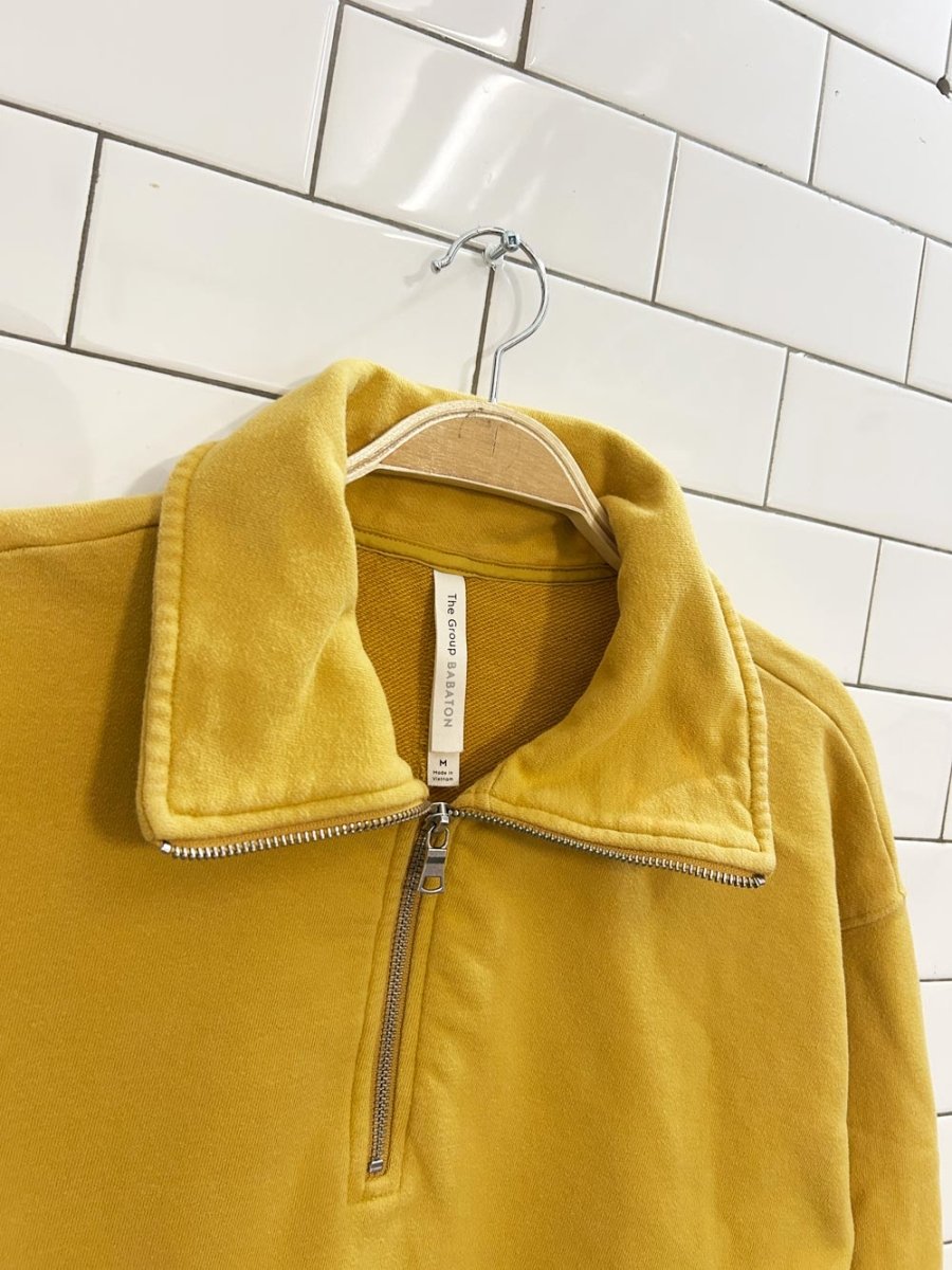 the group babaton 1/4 zip sweatshirt - good market thrift store