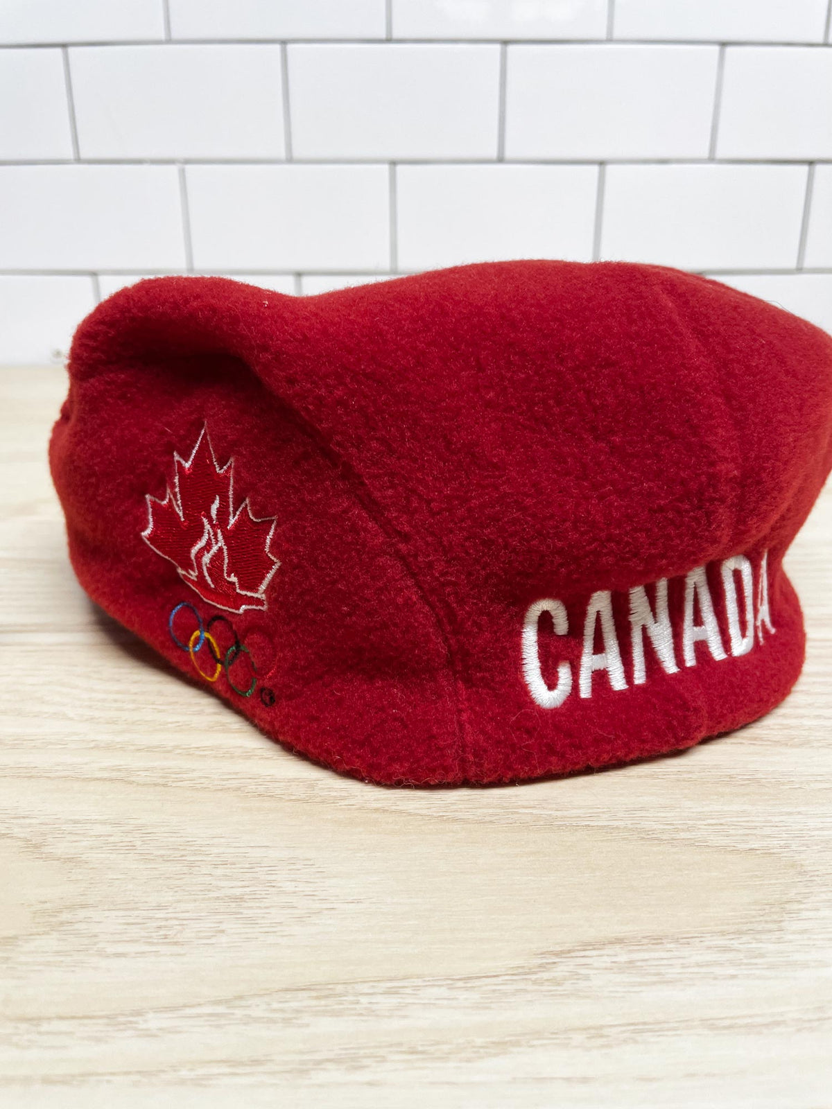 vintage 90s roots athletics fleece olympic flat cap | made in Canada