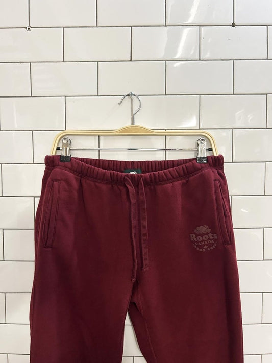 roots slim cuff fleece sweat pant - good market thrift store