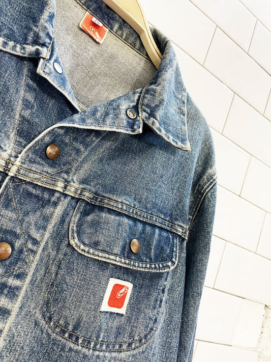 vintage 70s gwg snap button denim jacket | made in Canada - good market thrift store