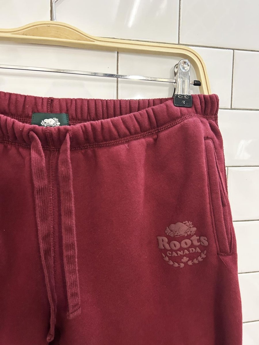 roots slim cuff fleece sweat pant - good market thrift store