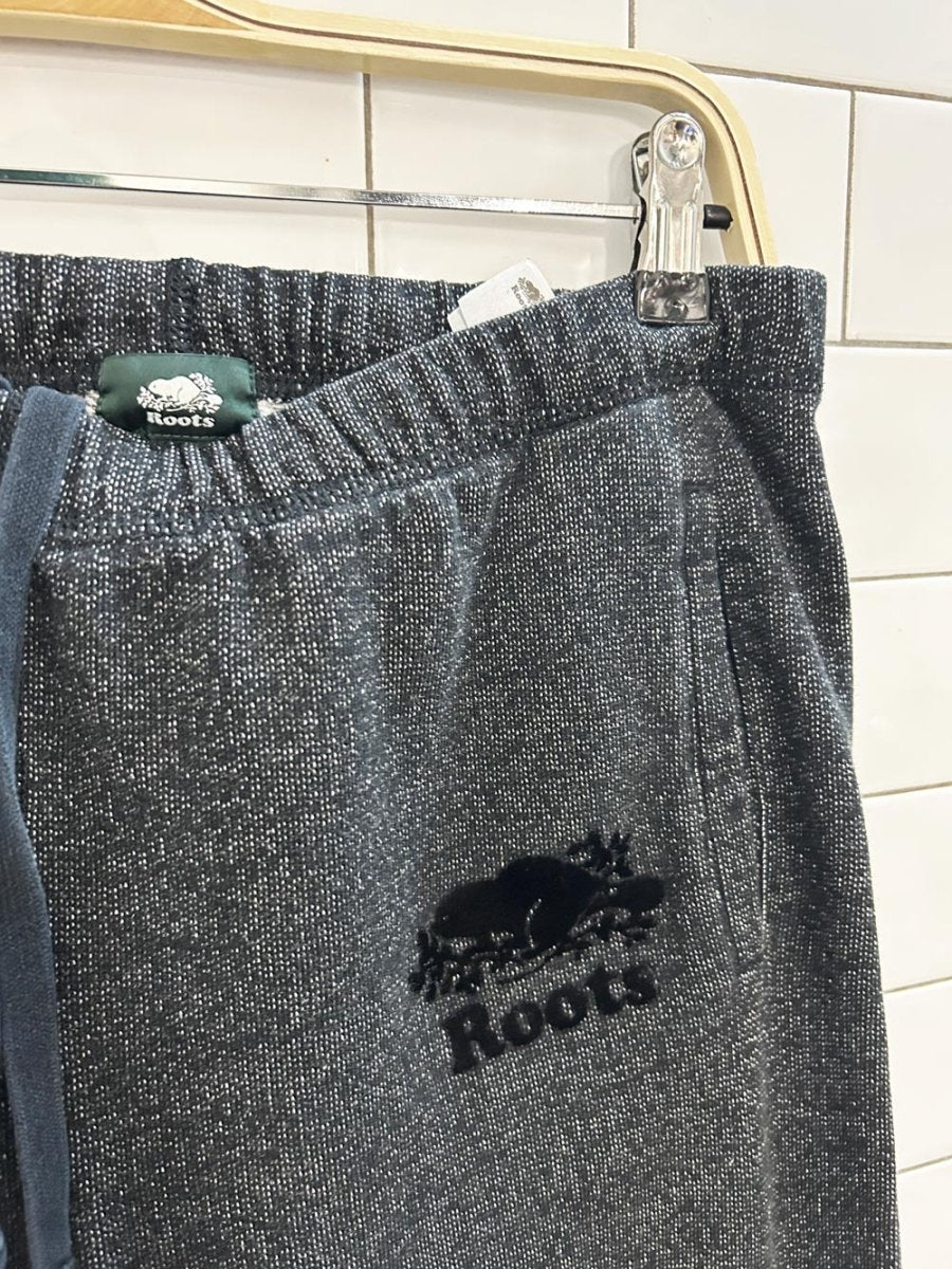 roots original black pepper classic sweatpants - good market thrift store