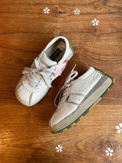 stoneridge retro leather dad sneakers