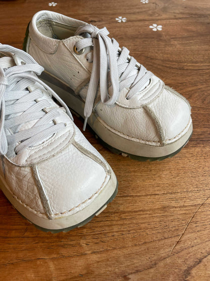 stoneridge retro leather dad sneakers