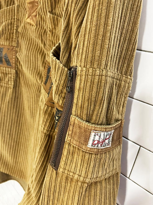 vintage 90s click original chunky cord oversized shirt | model depose | made in morocco - good market thrift store