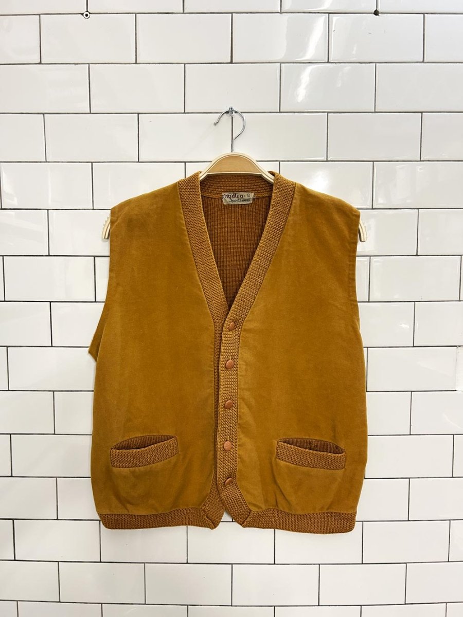 vintage 60s hadlea sportswear knit vest - good market thrift store