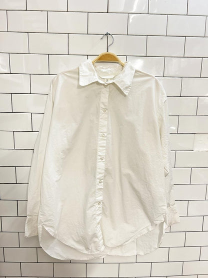h&m oversized cotton shirt - good market thrift store