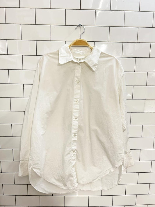 h&m oversized cotton shirt - good market thrift store