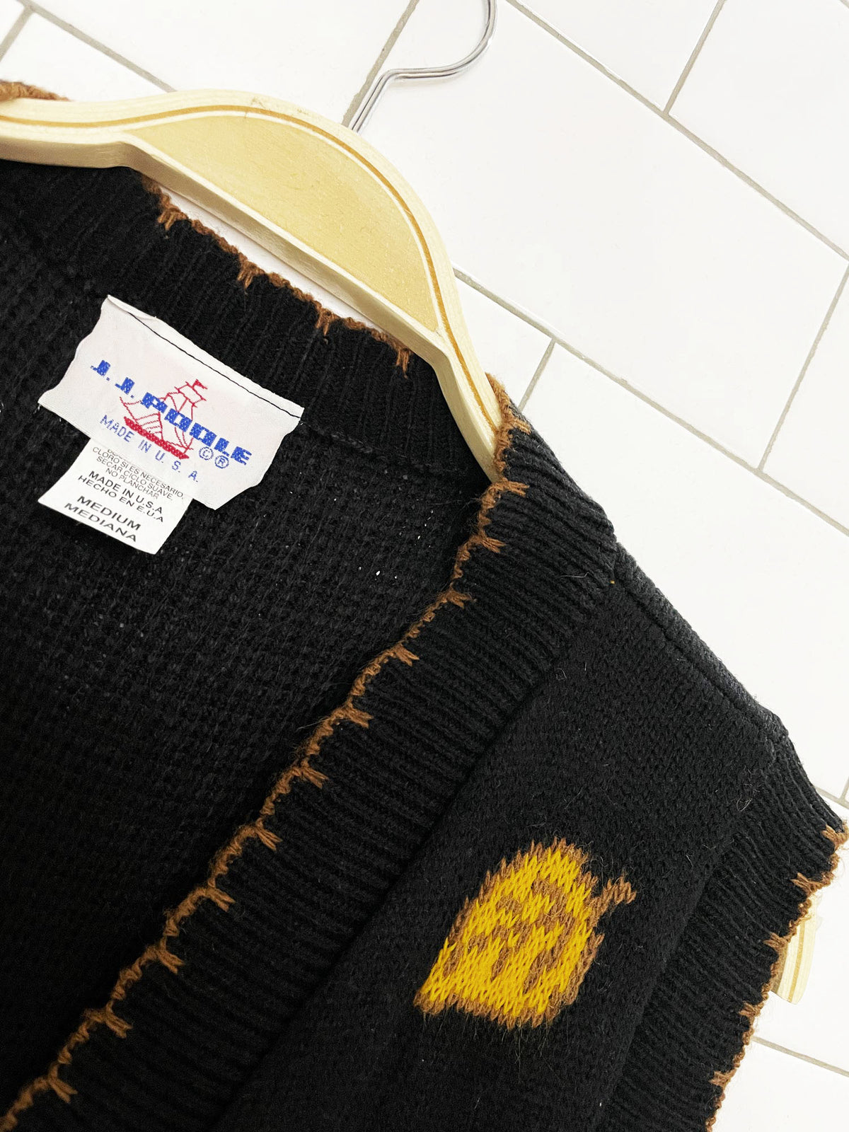 vintage JJ poole autumn pumpkin vest | made in USA