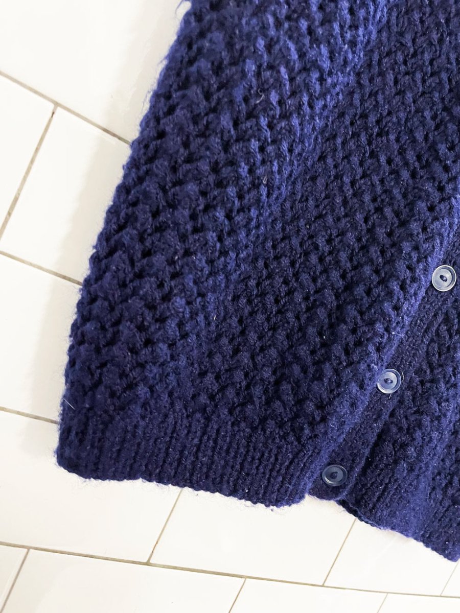 vintage handmade chunky knit vest - good market thrift store