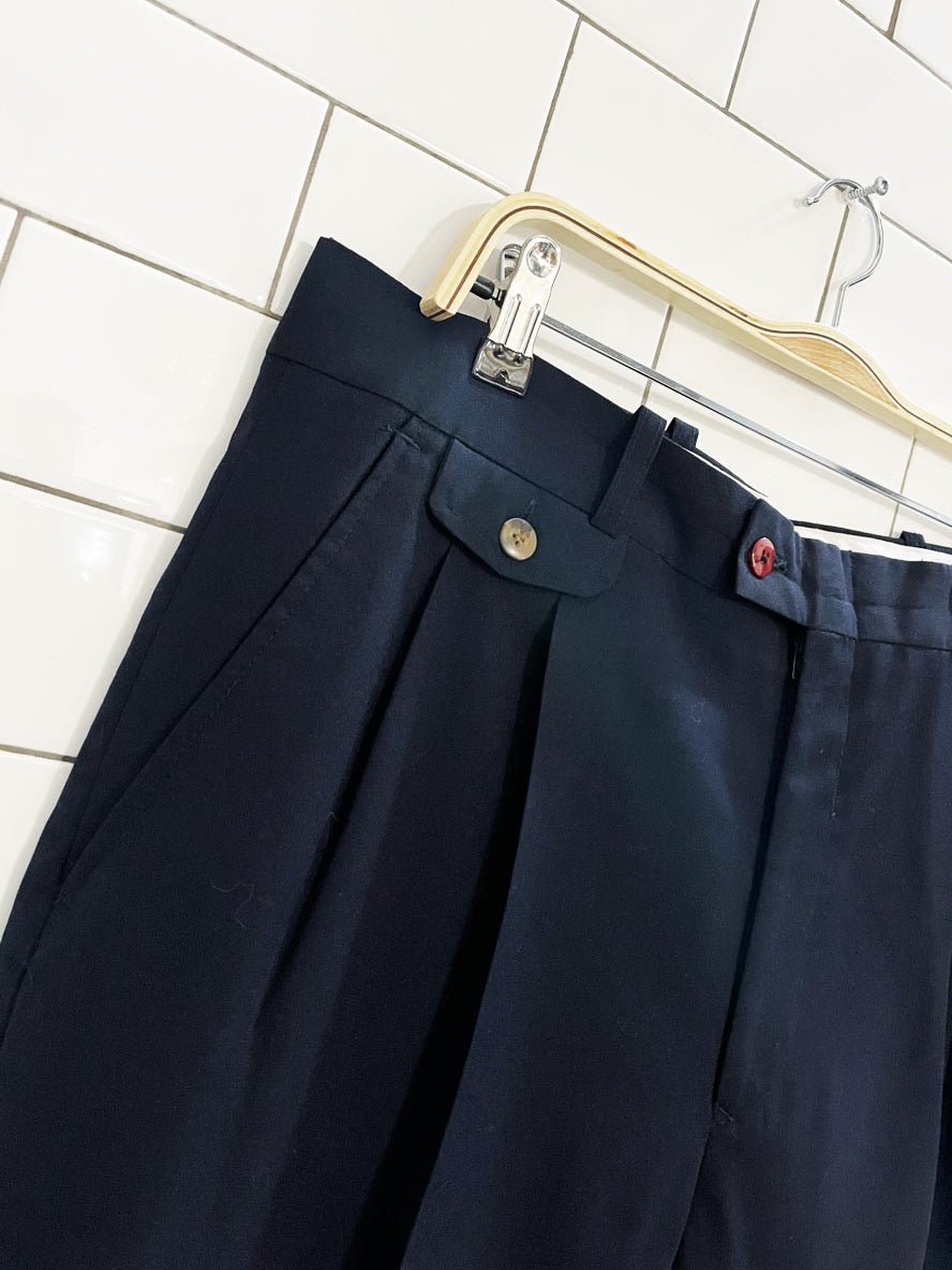vintage ballin 100% wool pleated cuffed trouser - good market thrift store