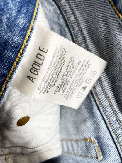 agolde high rise button fly cut off denim shorts - good market thrift store