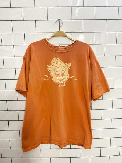 vintage 00s piggly wiggly supermarket graphic tee - good market thrift store