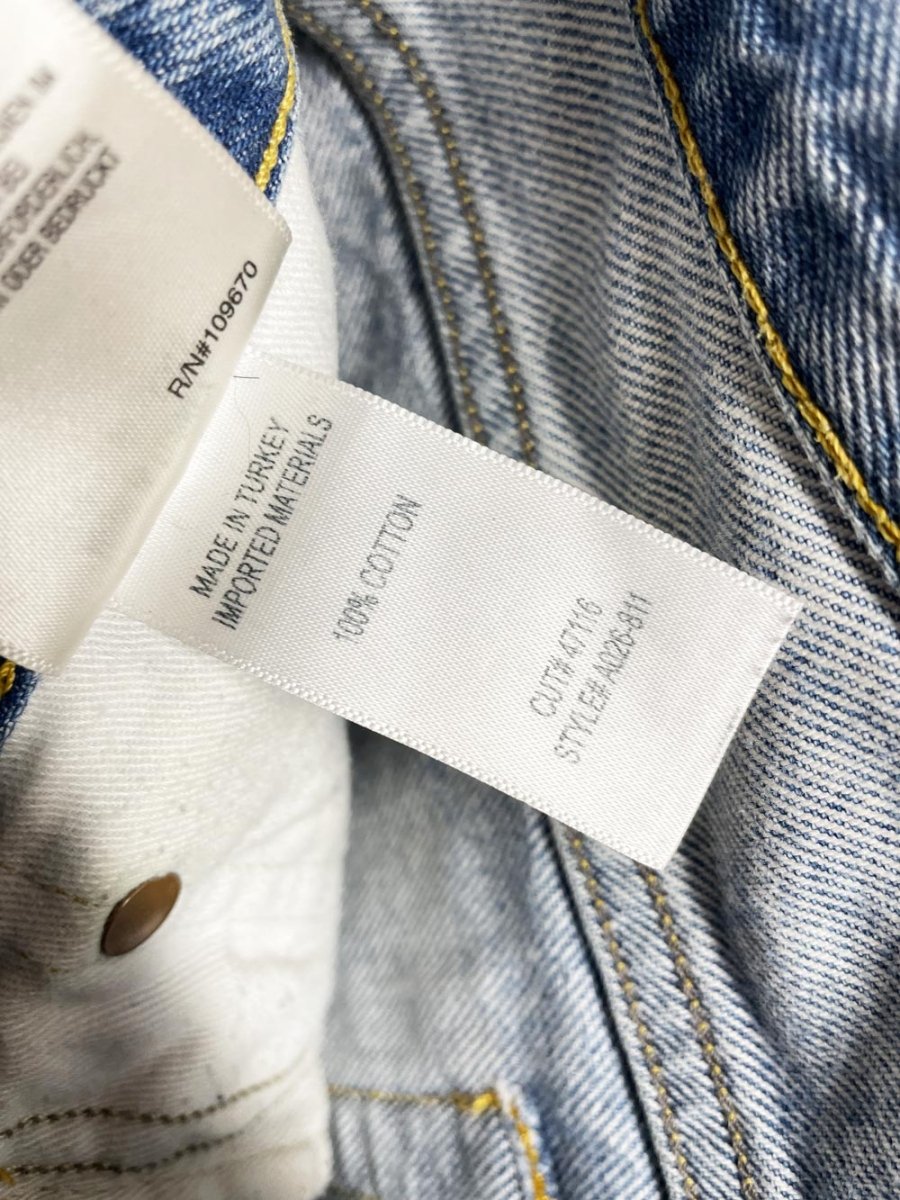 agolde high rise button fly cut off denim shorts - good market thrift store