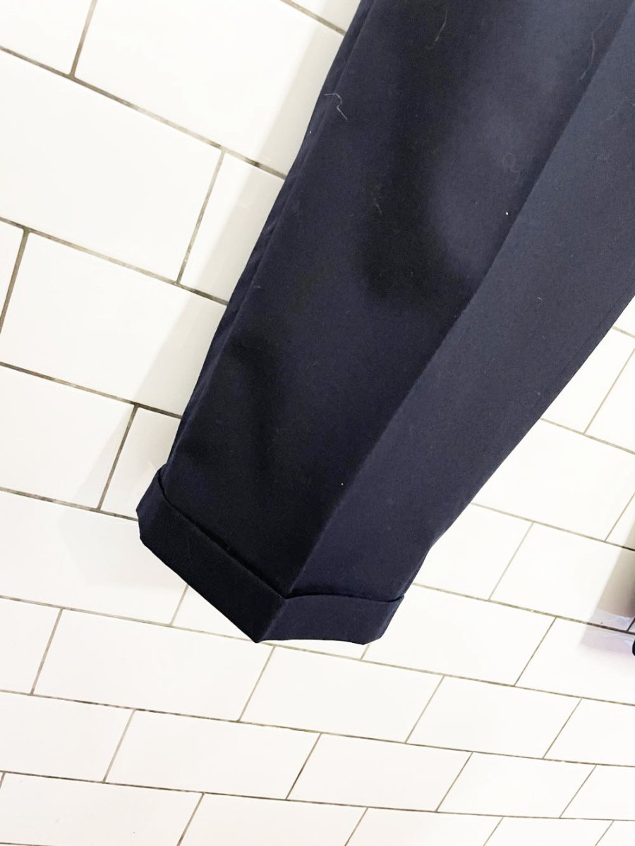 vintage ballin 100% wool pleated cuffed trouser - good market thrift store