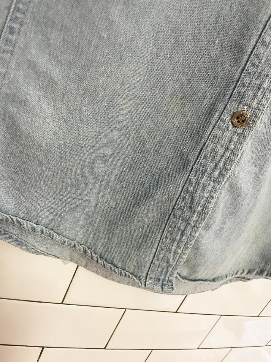 vintage 90s jordache denim jersey fit shirt - good market thrift store
