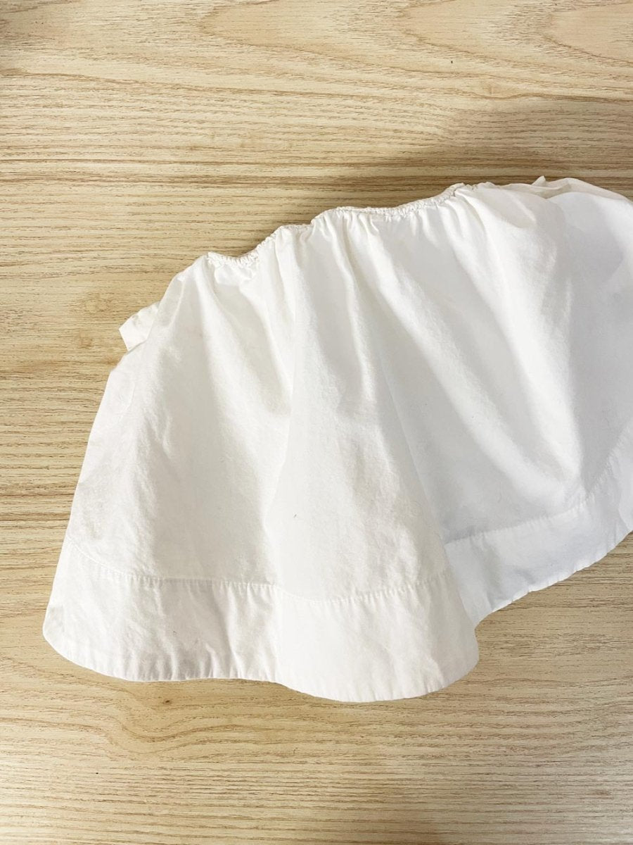 wilfred smocked volume crop tube top | aritzia - good market thrift store