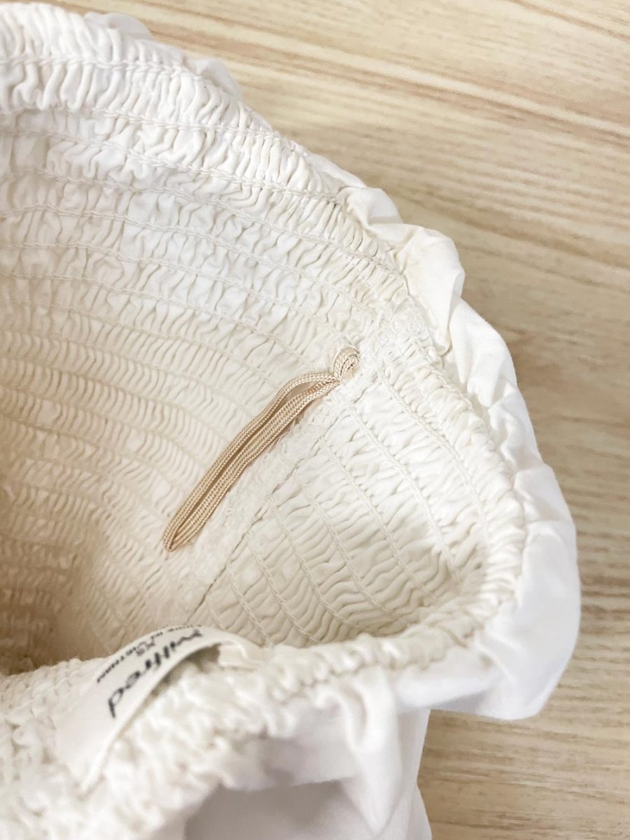 wilfred smocked volume crop tube top | aritzia - good market thrift store