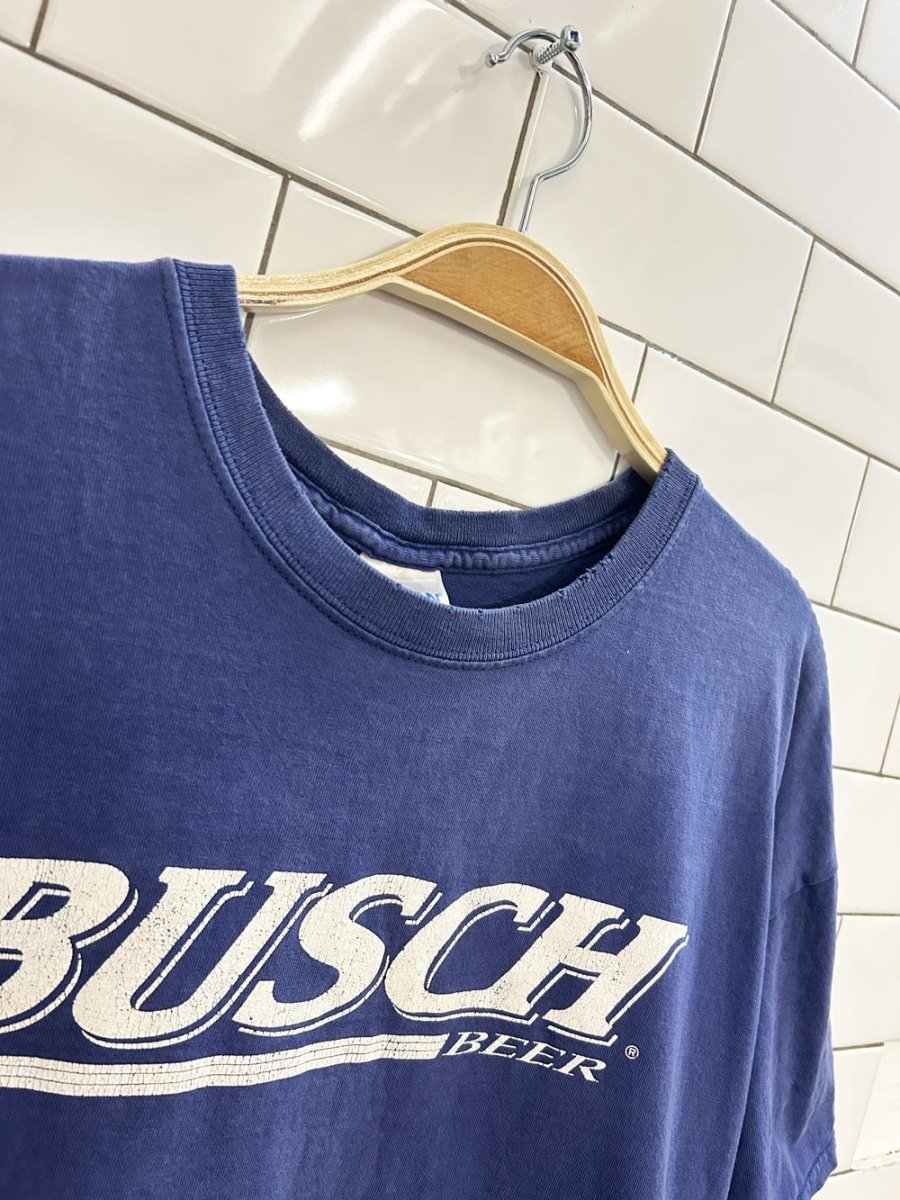 vintage 00s busch beer graphic tee - good market thrift store