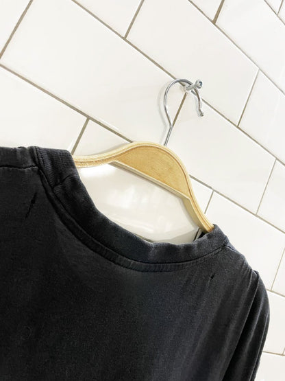 vintage 90s leonardo da vinci vitruvian man art faded distressed tee - good market thrift store