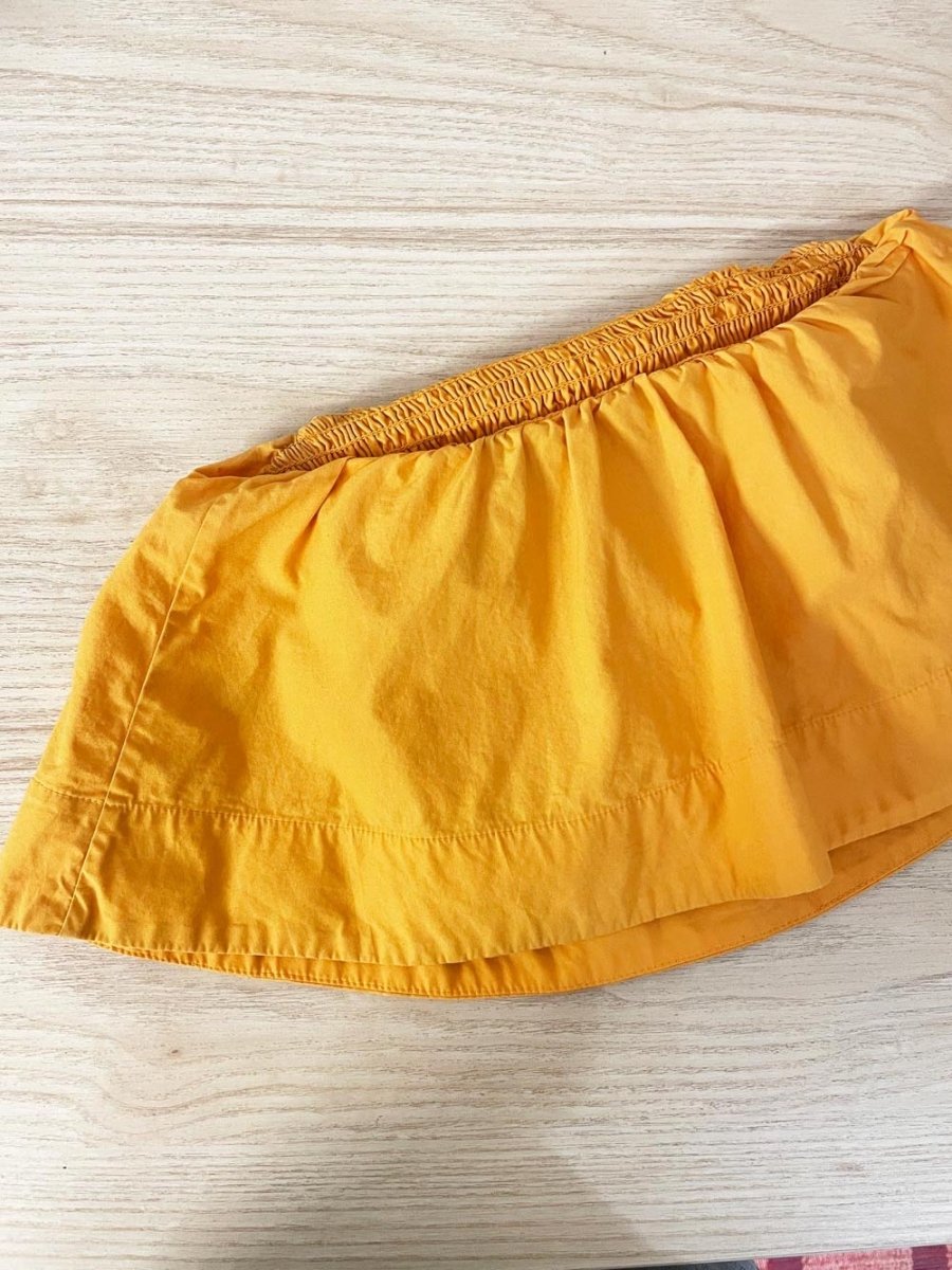 wilfred smocked volume crop tube top | aritzia - good market thrift store